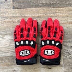 Red Motorcycle Gloves
